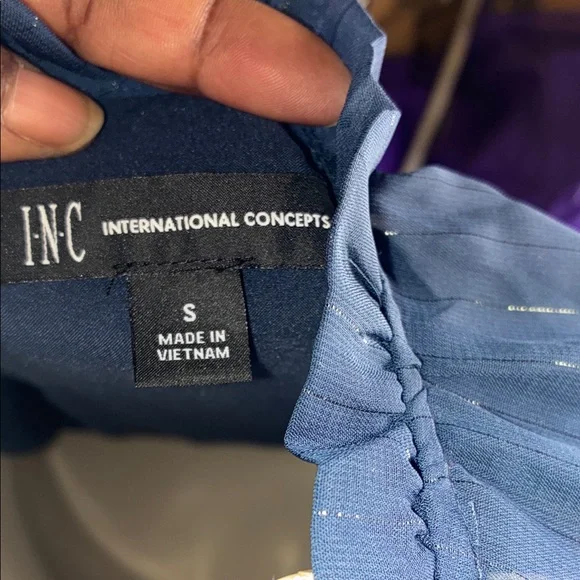 INC International Concepts Navy Blue Dress - Picture 7 of 8